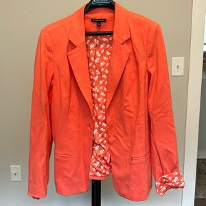 Women’s bright coral blazer